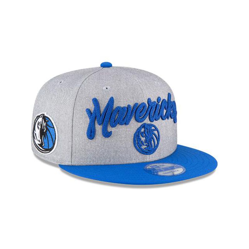 NBA Dallas Mavericks Official Draft 9Fifty Snapback (GYQ3327) - Grey New Era Caps